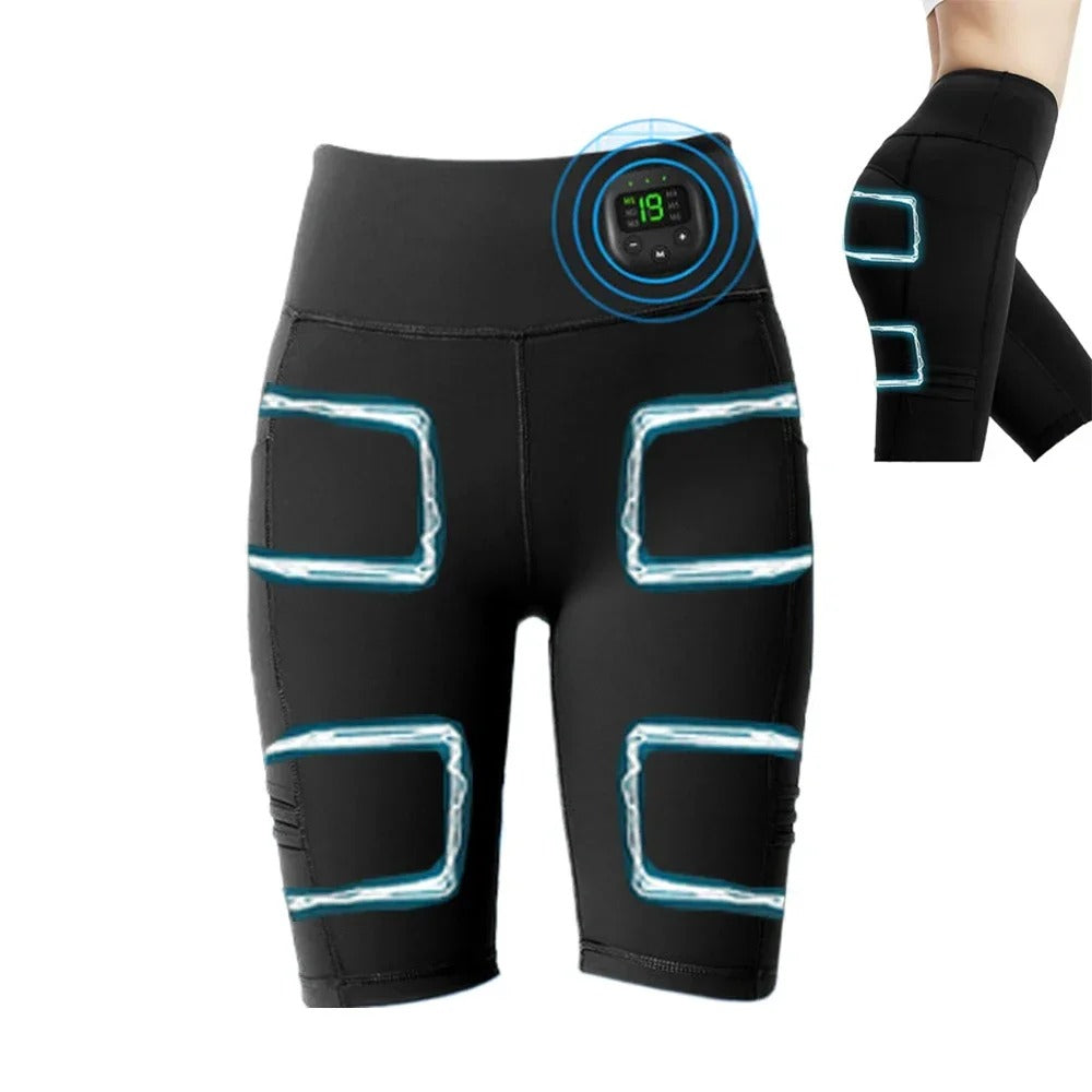 Premium EMS Training Shorts Muscle Stimulator Wearable Fitness Pants USB Rechargeable 6 Modes Adjustable Intensity for Gym Work Daily Use Comfort Fit
