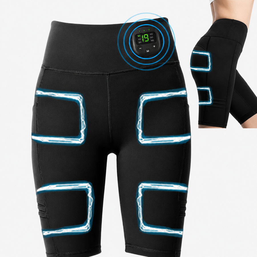 Premium EMS Training Shorts Muscle Stimulator Wearable Fitness Pants USB Rechargeable 6 Modes Adjustable Intensity for Gym Work Daily Use Comfort Fit