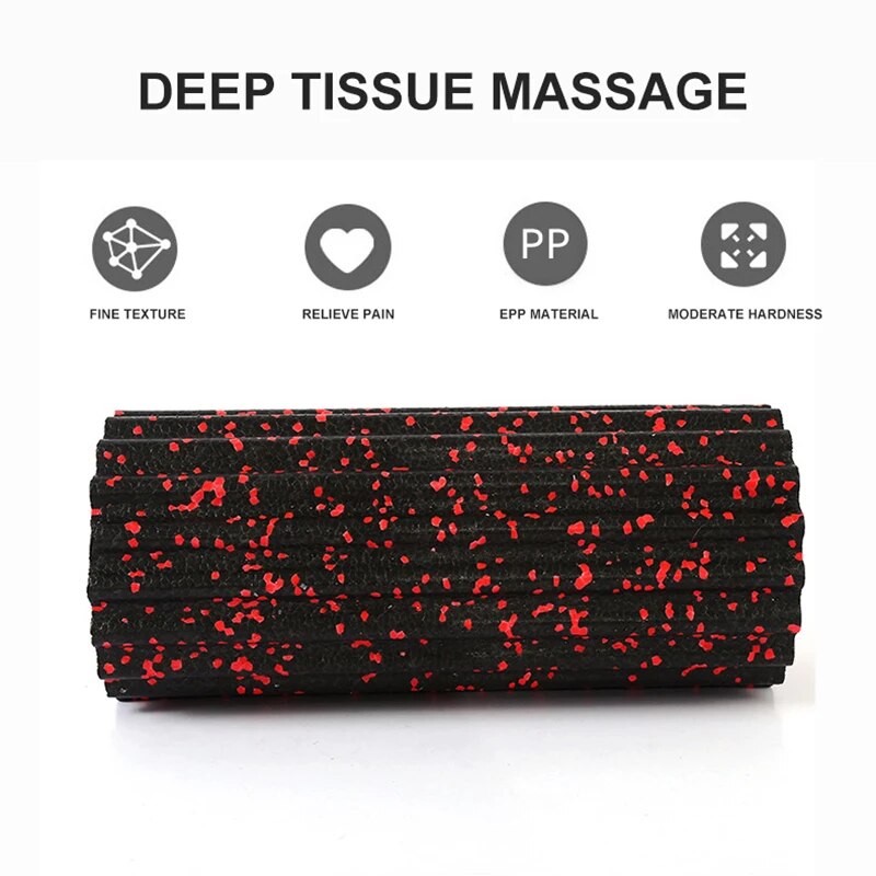 Premium EPP Foam Roller High Density Hollow Exercise Roller 30x15cm Plum Shape Yoga Column for Stretching Fitness Home Gym Portable Daily Use