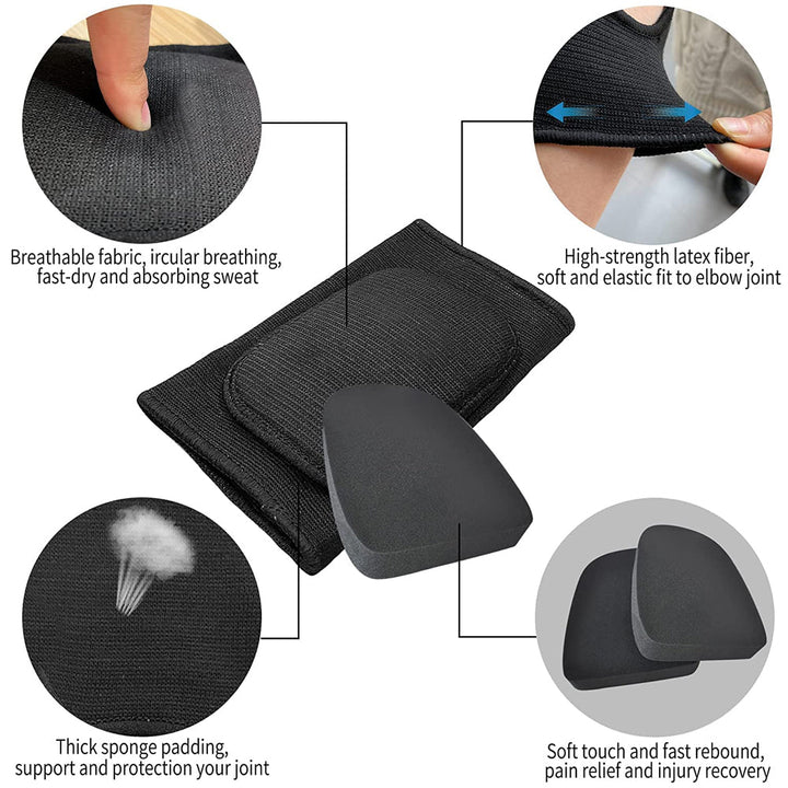 Premium Elbow Brace Compression Support Sleeve Adjustable Arm Support Breathable Elastic Elbow Sleeve for Sports Gym Work Daily Use 1PC