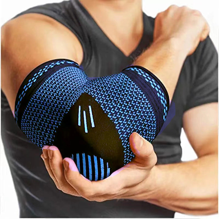 Premium Elbow Brace Compression Support Sleeve Adjustable Arm Support Breathable Elastic Elbow Sleeve for Sports Gym Work Daily Use 1PC