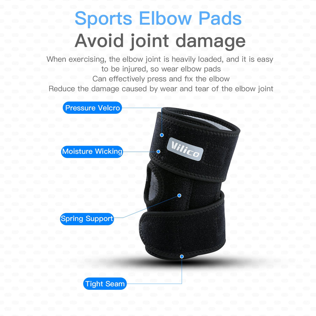 Premium Elbow Support Sleeve Adjustable Compression Arm Sleeve Breathable Sports Elbow Brace for Basketball Football Gym Training Daily Use