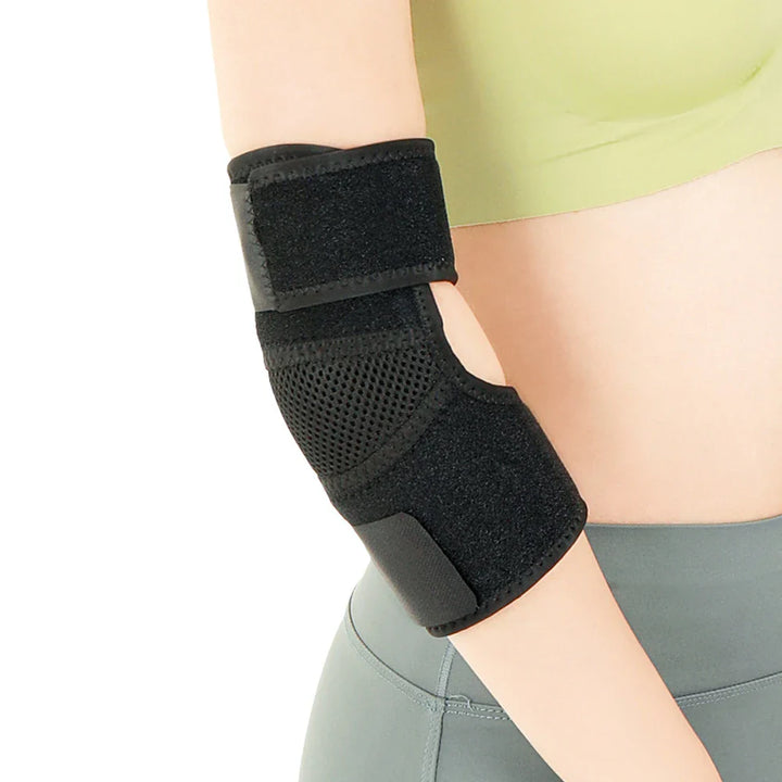 Premium Elbow Support Sleeve Adjustable Compression Arm Sleeve Breathable Sports Elbow Brace for Basketball Football Gym Training Daily Use