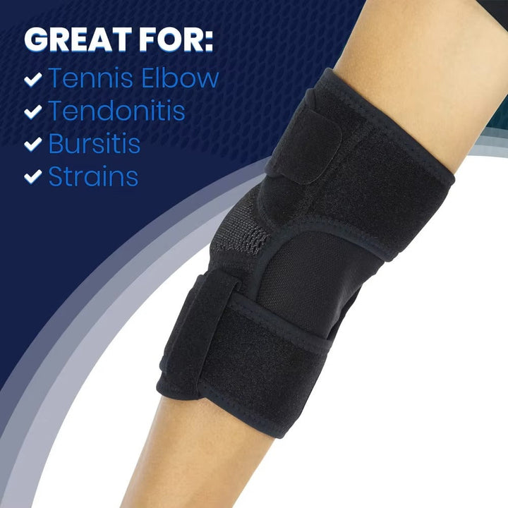 Premium Elbow Support Sleeve Adjustable Compression Arm Sleeve Breathable Sports Elbow Brace for Basketball Football Gym Training Daily Use