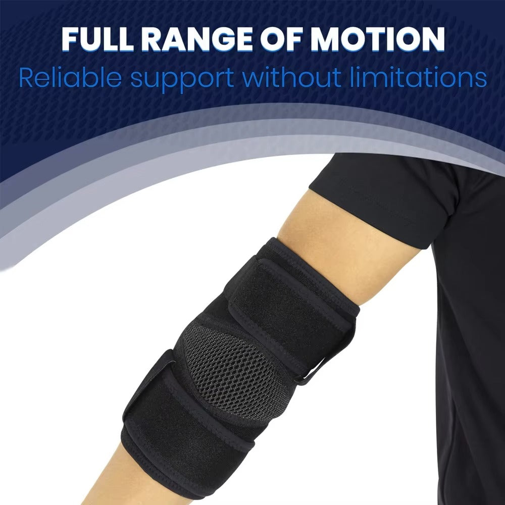 Premium Elbow Support Sleeve Adjustable Compression Arm Sleeve Breathable Sports Elbow Brace for Basketball Football Gym Training Daily Use