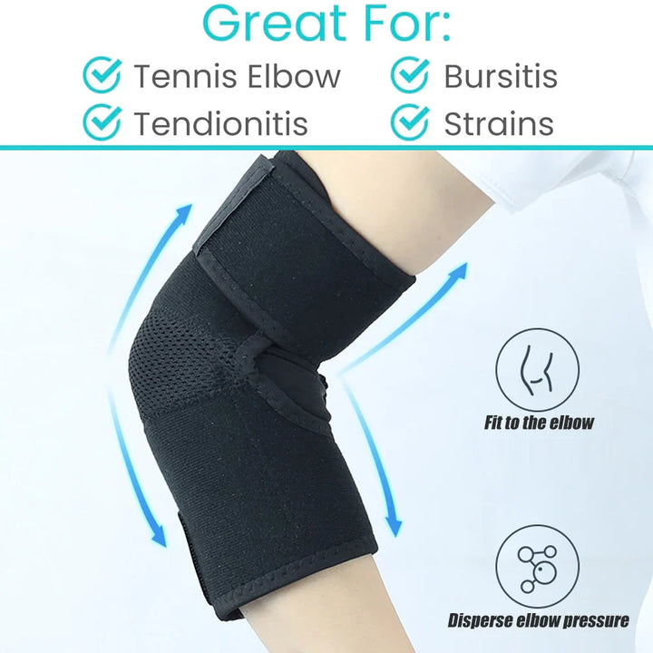 Premium Elbow Support Sleeve Adjustable Compression Arm Sleeve Breathable Sports Elbow Brace for Basketball Football Gym Training Daily Use