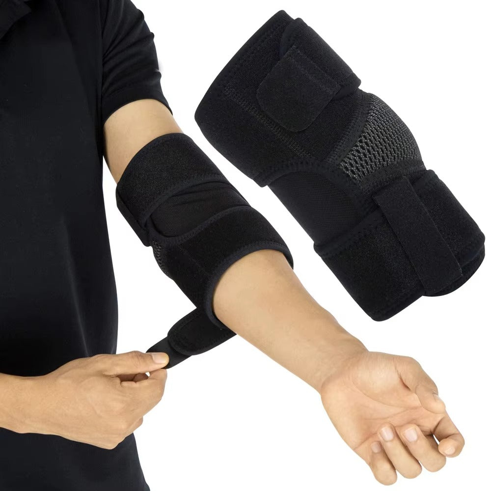 Premium Elbow Support Sleeve Adjustable Compression Arm Sleeve Breathable Sports Elbow Brace for Basketball Football Gym Training Daily Use