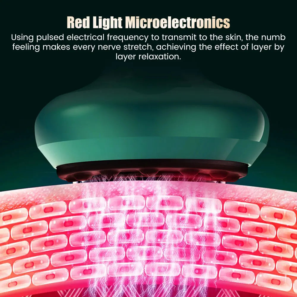 Premium Electric Cupping Massager Vacuum Suction Device Gua Sha Tool Infrared Heat 12 Levels Rechargeable Body Massager for Home Gym Daily Use Comfort