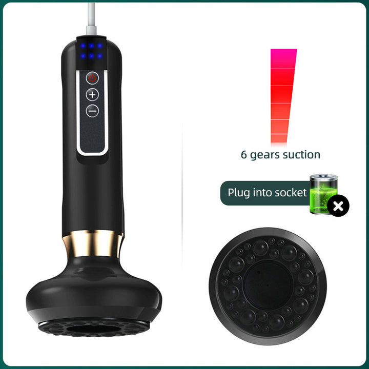 Premium Electric Cupping Massager Vacuum Suction Device Gua Sha Tool Infrared Heat 12 Levels Rechargeable Body Massager for Home Gym Daily Use Comfort