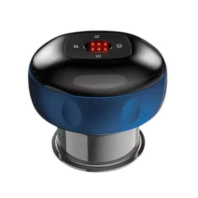 Premium Electric Cupping Massager Vacuum Suction Device Gua Sha Tool Red Light Heat 12 Levels Rechargeable Portable Body Massager for Home Daily Use