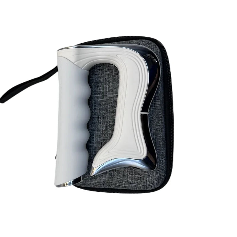Premium Electric Fascia Massager NMES Microcurrent Muscle Stimulator Gua Sha Tool Rechargeable Body Massager Portable for Home Gym Work Daily Use Comfort