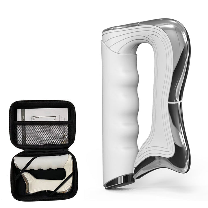 Premium Electric Fascia Massager NMES Microcurrent Muscle Stimulator Gua Sha Tool Rechargeable Body Massager Portable for Home Gym Work Daily Use Comfort