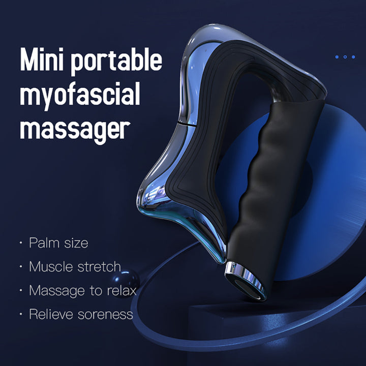 Premium Electric Fascia Massager NMES Microcurrent Muscle Stimulator Gua Sha Tool Rechargeable Body Massager Portable for Home Gym Work Daily Use Comfort