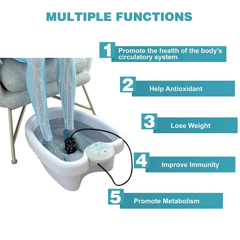 Premium Electric Foot Spa Massager Portable Foot Bath Vibrating Whirlpool Foot Soak Machine Compact Home Spa Device for Relaxation Daily Use Comfort