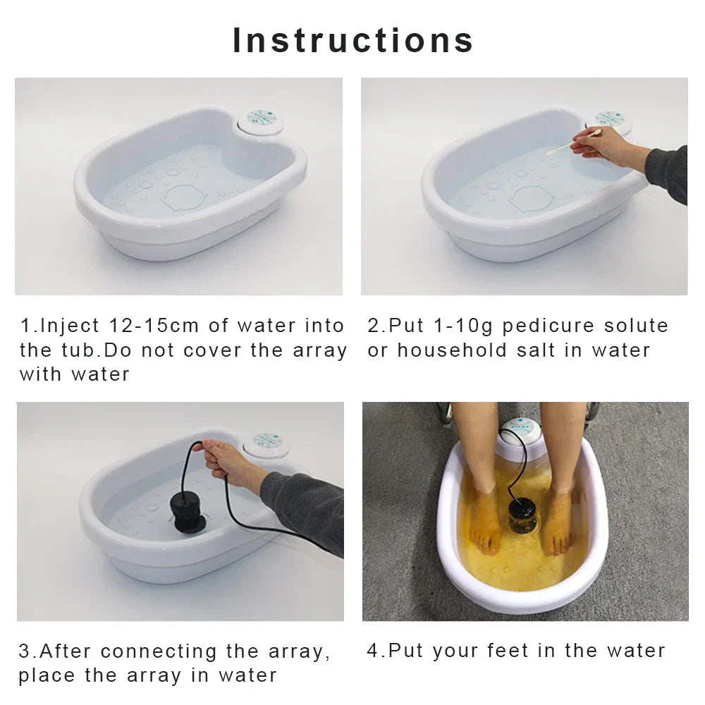 Premium Electric Foot Spa Massager Portable Foot Bath Vibrating Whirlpool Foot Soak Machine Compact Home Spa Device for Relaxation Daily Use Comfort