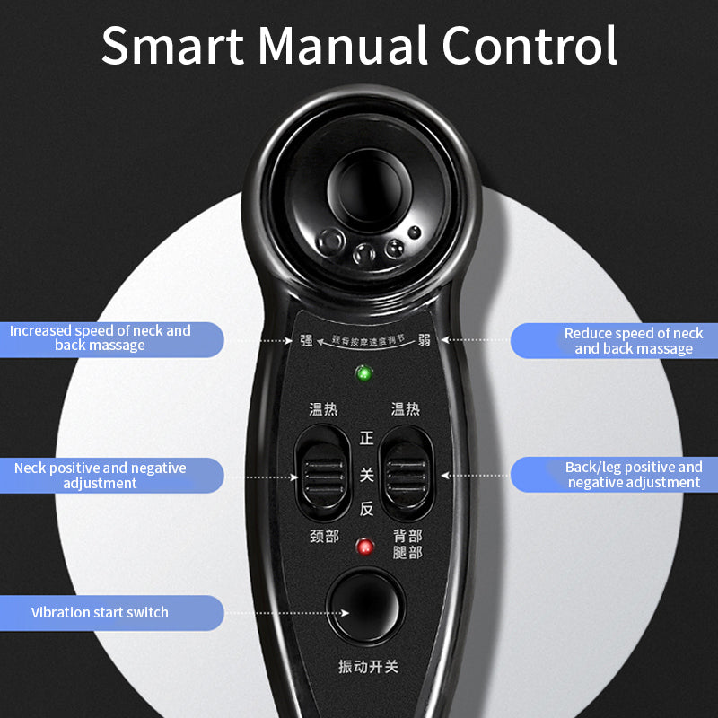 Premium Electric Massage Chair Full Body Recliner Shiatsu Kneading Vibration Heat Adjustable Height Neck Back Waist Legs for Home Office Daily Use Comfort