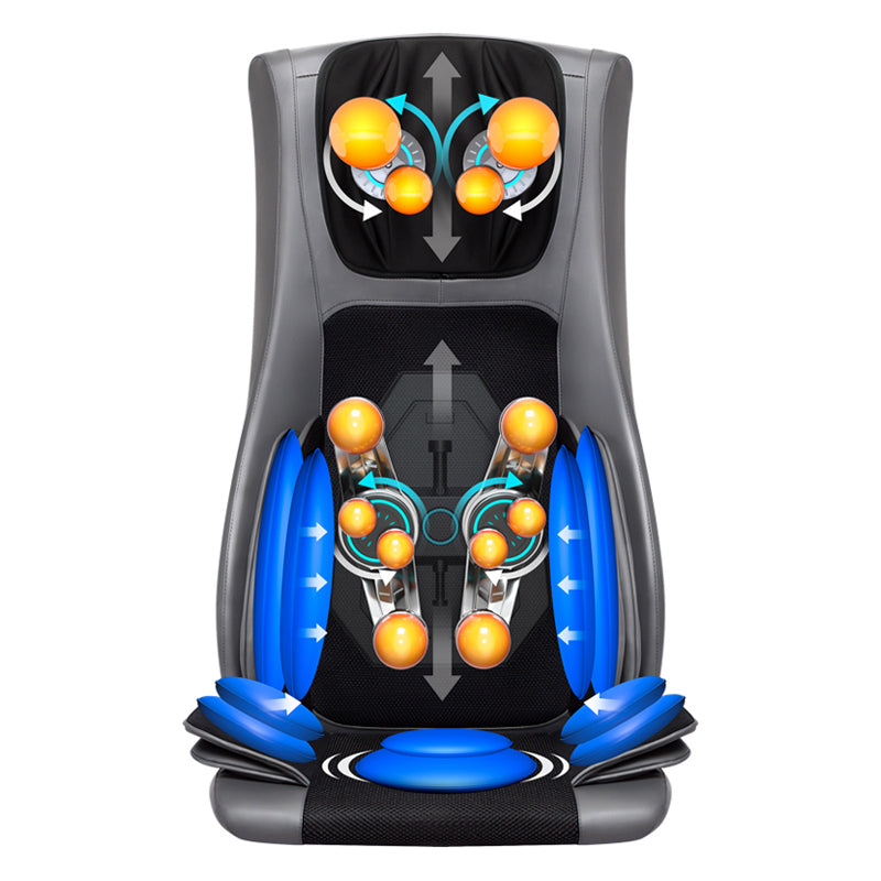Premium Electric Massage Chair Full Body Recliner Shiatsu Kneading Vibration Heat Adjustable Height Neck Back Waist Legs for Home Office Daily Use Comfort