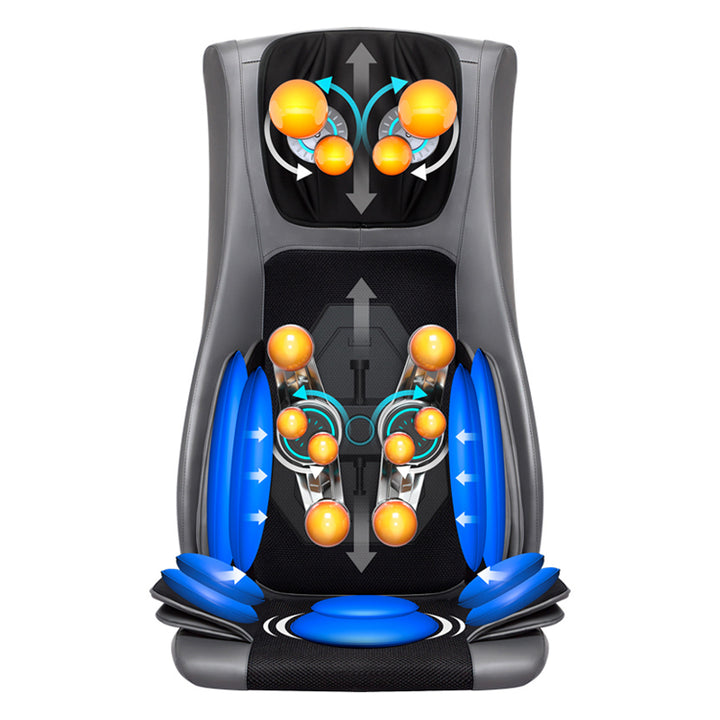Premium Electric Massage Chair Full Body Recliner Shiatsu Kneading Vibration Heat Adjustable Height Neck Back Waist Legs for Home Office Daily Use Comfort