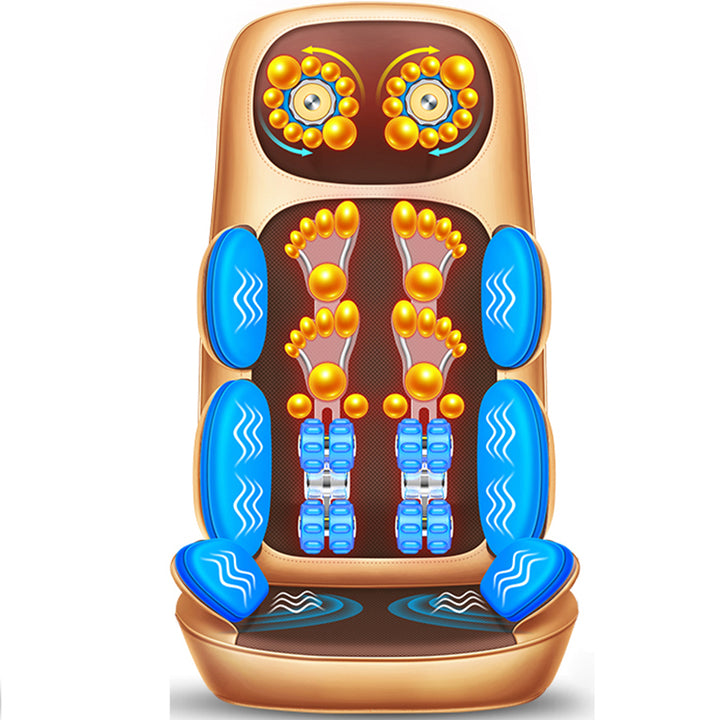 Premium Electric Massage Chair Full Body Recliner Shiatsu Kneading Vibration Heat Adjustable Height Neck Back Waist Legs for Home Office Daily Use Comfort