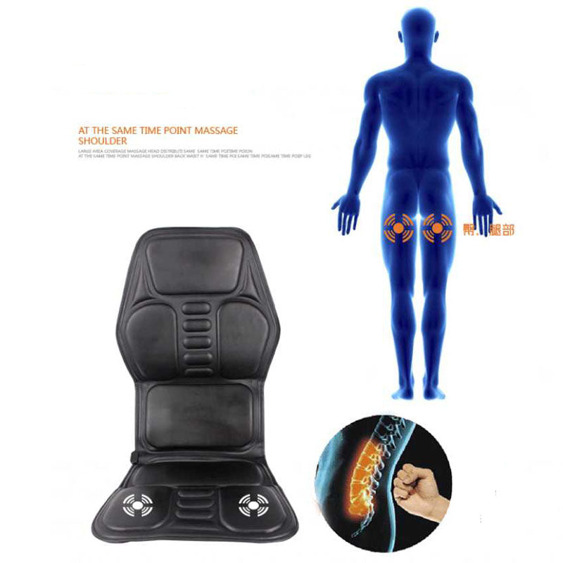 Premium Electric Massage Seat Cushion Heating Vibration 5 to 9 Zones Adjustable Intensity Temperature Car Home Office Chair Pad for Daily Use Comfort