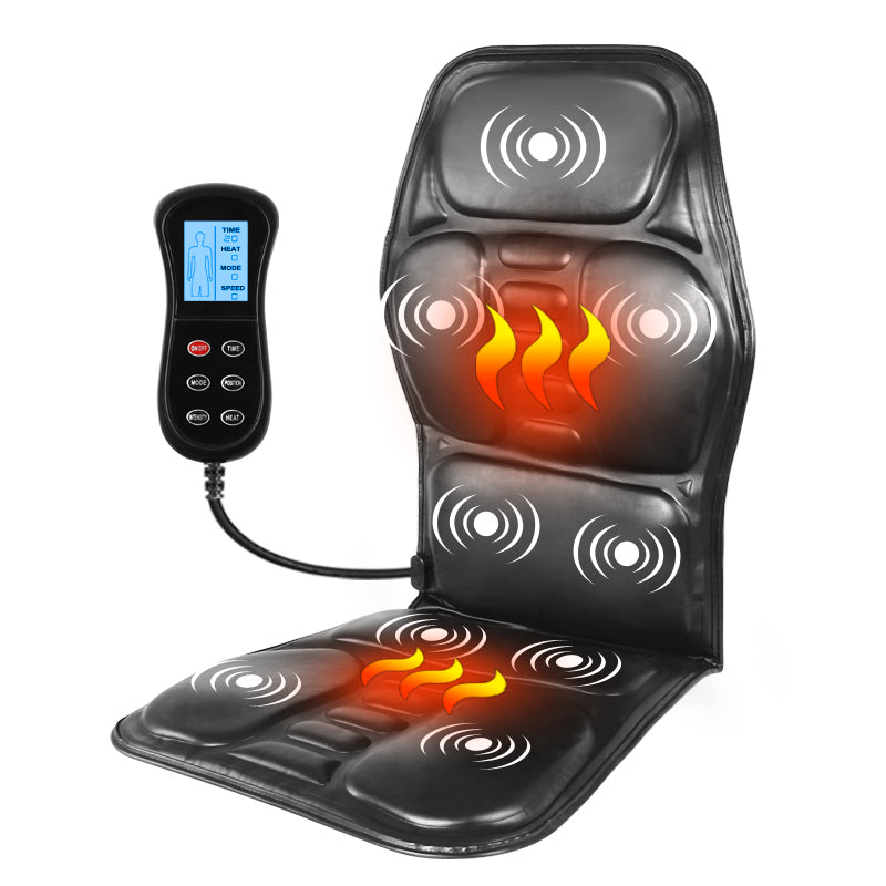 Premium Electric Massage Seat Cushion Heating Vibration 5 to 9 Zones Adjustable Intensity Temperature Car Home Office Chair Pad for Daily Use Comfort