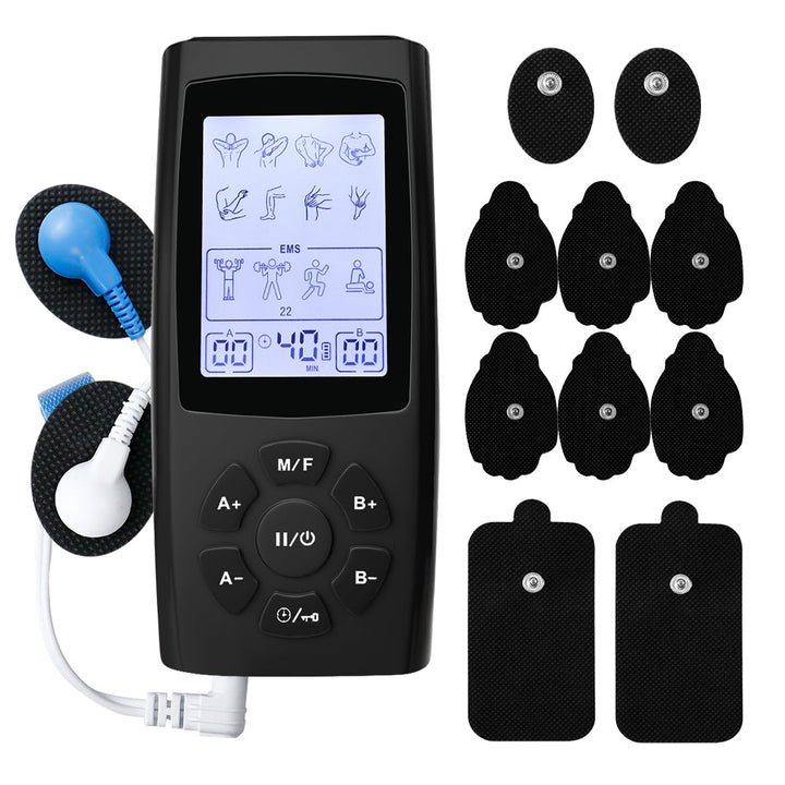 Premium Electric Muscle Massager TENS EMS Device 24 Modes Rechargeable Full Body Massager Adjustable Intensity Portable for Gym Work Daily Use Comfort
