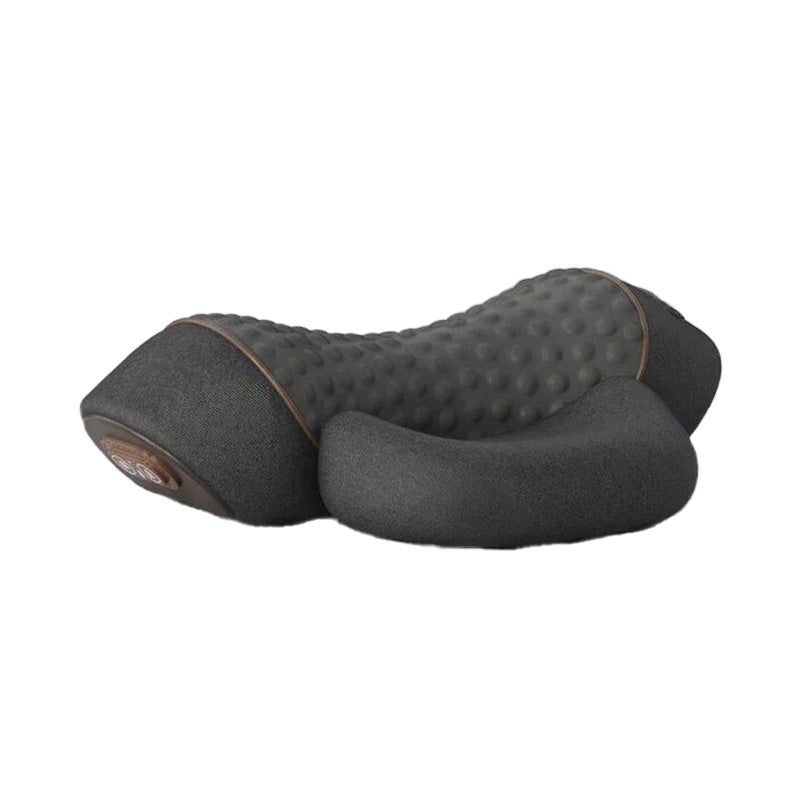 Premium Electric Neck Massager Pillow Heated Vibration Neck Support Cushion USB Rechargeable Memory Foam Neck Pillow for Sleep Travel Daily Use Comfort