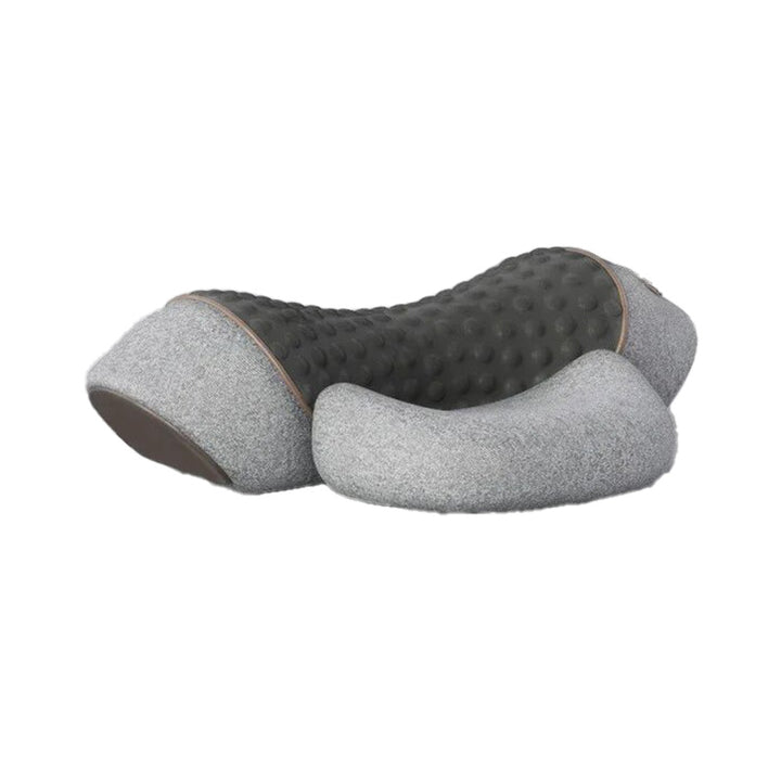 Premium Electric Neck Massager Pillow Heated Vibration Neck Support Cushion USB Rechargeable Memory Foam Neck Pillow for Sleep Travel Daily Use Comfort