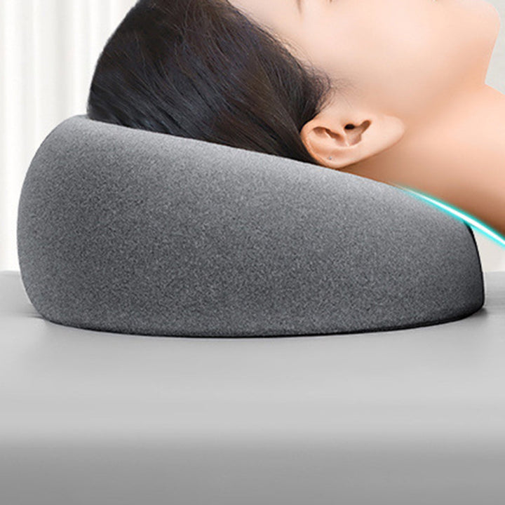 Premium Face Down Pillow Memory Foam Prone Headrest Anti Slip Base Breathable Cover with Zipper Cooling Towel for Massage Salon Home Use Comfort
