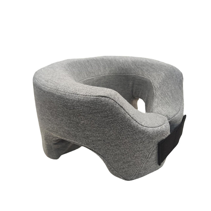 Premium Face Down Pillow Memory Foam Prone Headrest Anti Slip Base Breathable Cover with Zipper Cooling Towel for Massage Salon Home Use Comfort