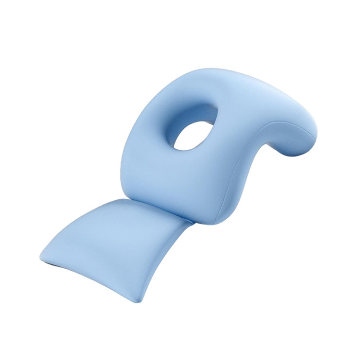 Premium Face Down Pillow Memory Foam Prone Headrest Anti Slip Base Breathable Cover with Zipper Cooling Towel for Massage Salon Home Use Comfort