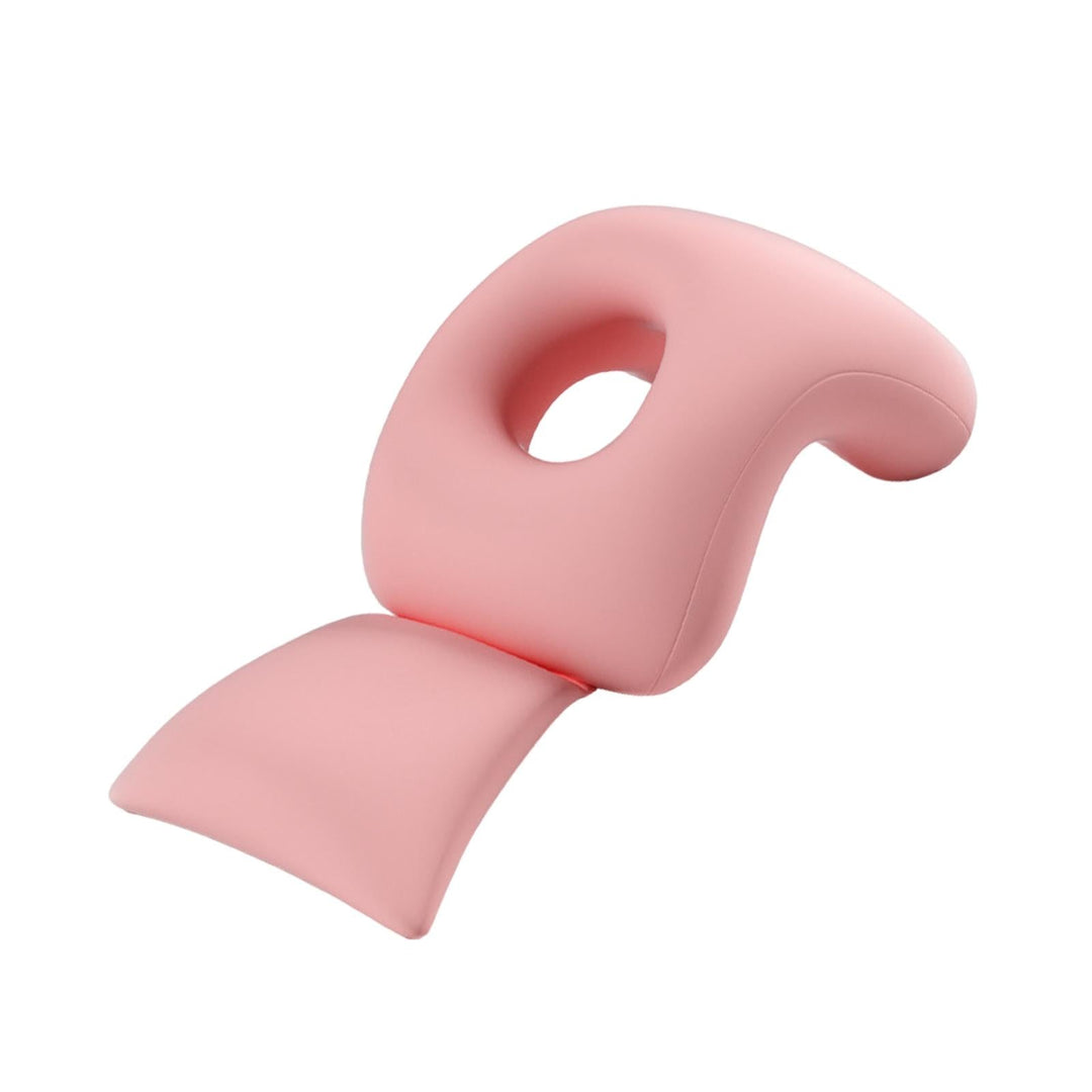 Premium Face Down Pillow Memory Foam Prone Headrest Anti Slip Base Breathable Cover with Zipper Cooling Towel for Massage Salon Home Use Comfort