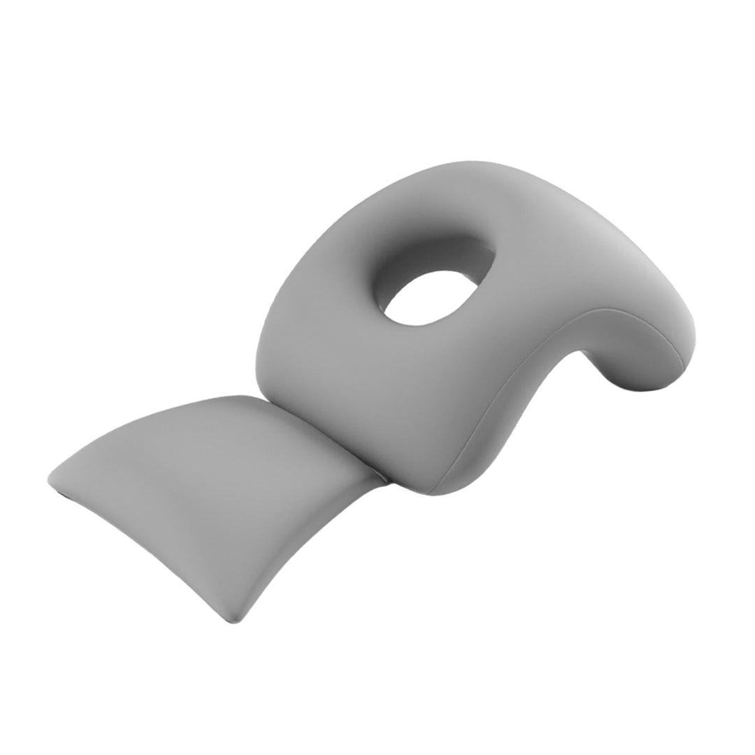 Premium Face Down Pillow Memory Foam Prone Headrest Anti Slip Base Breathable Cover with Zipper Cooling Towel for Massage Salon Home Use Comfort