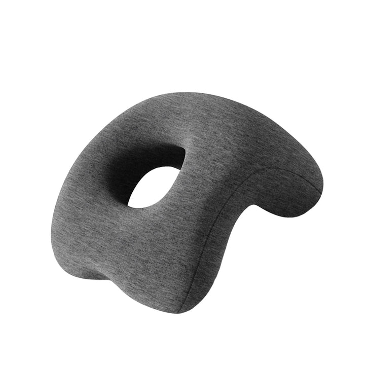 Premium Face Down Pillow Memory Foam Prone Headrest Anti Slip Base Breathable Cover with Zipper Cooling Towel for Massage Salon Home Use Comfort