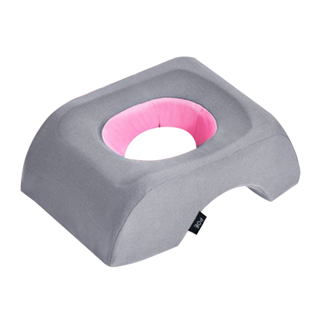 Premium Face Down Pillow Memory Foam Prone Headrest Anti Slip Base Breathable Cover with Zipper Cooling Towel for Massage Salon Home Use Comfort