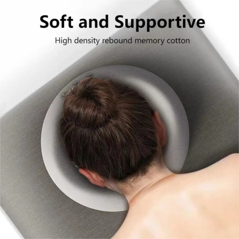 Premium Face Down Pillow Memory Foam Prone Headrest Anti Slip Base Breathable Cover with Zipper Cooling Towel for Massage Salon Home Use Comfort