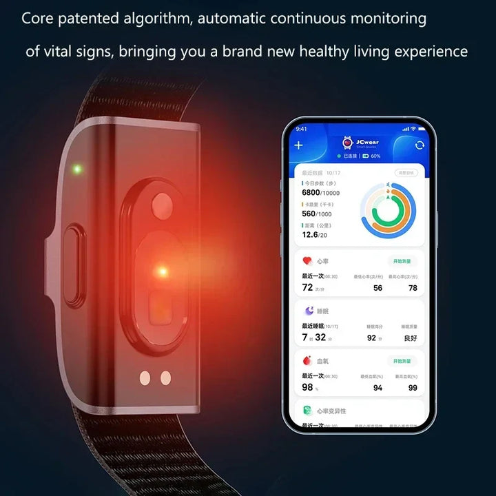 Premium Fitness Tracker Bracelet Activity Tracker Heart Rate Monitor Pedometer Waterproof Smart Band Multi Sport Modes Bluetooth for iOS Android Daily Use