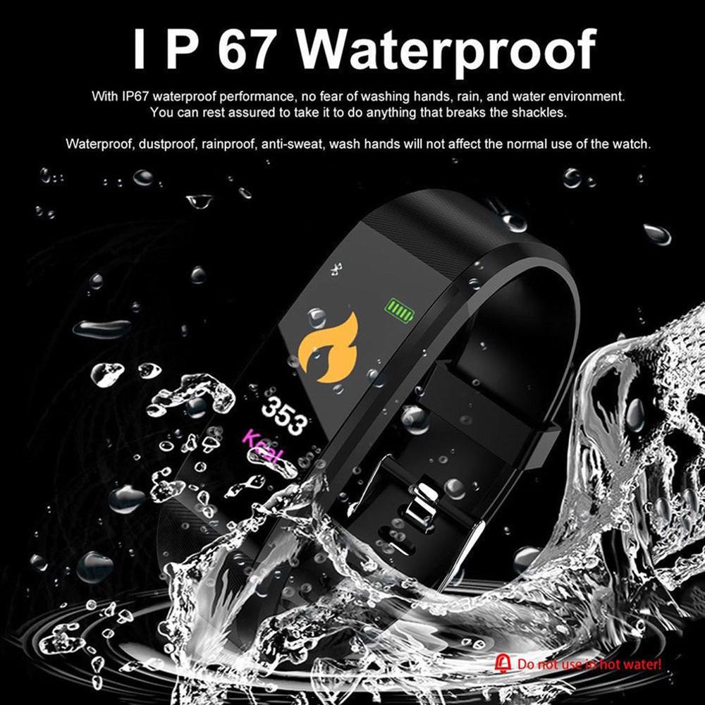 Premium Fitness Tracker Smart Band Activity Tracker Heart Rate Monitor Bluetooth IPX7 Waterproof Sleep Tracker Call SMS Alerts for Men Women Daily Use