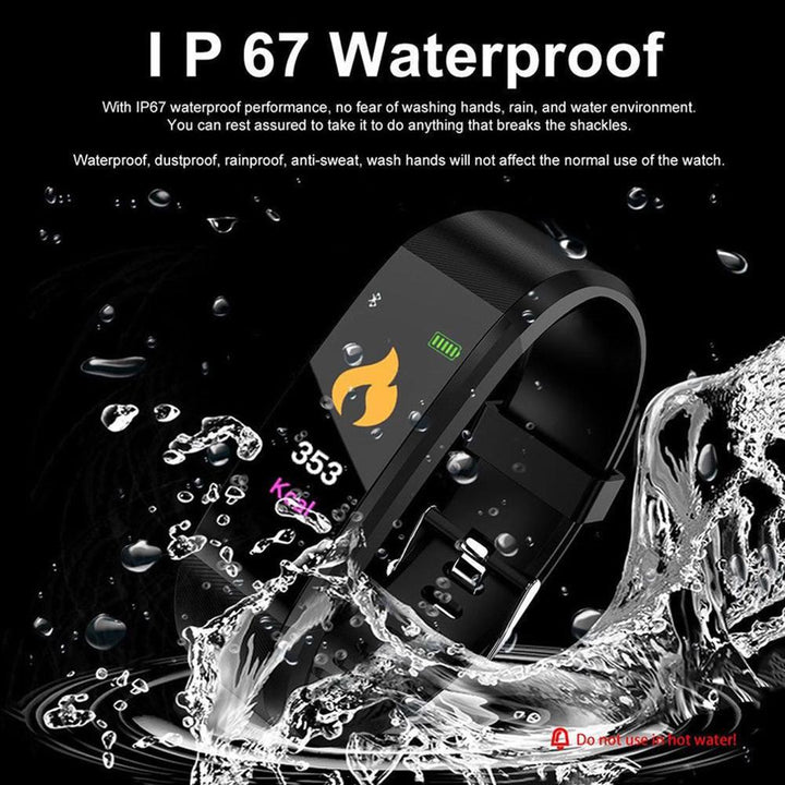Premium Fitness Tracker Smart Band Activity Tracker Heart Rate Monitor Bluetooth IPX7 Waterproof Sleep Tracker Call SMS Alerts for Men Women Daily Use