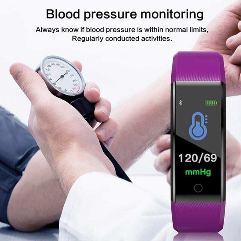Premium Fitness Tracker Smart Band Activity Tracker Heart Rate Monitor Bluetooth IPX7 Waterproof Sleep Tracker Call SMS Alerts for Men Women Daily Use