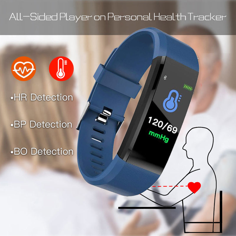 Premium Fitness Tracker Smart Band Activity Tracker Heart Rate Monitor Bluetooth IPX7 Waterproof Sleep Tracker Call SMS Alerts for Men Women Daily Use