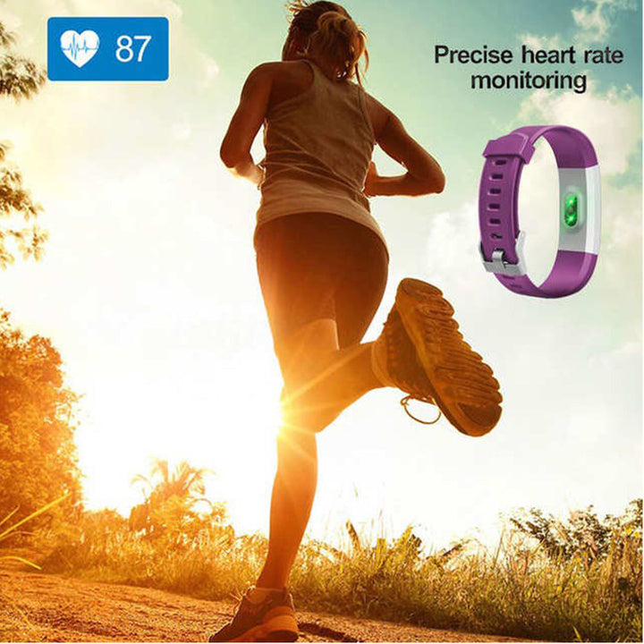 Premium Fitness Tracker Smart Band Activity Tracker Heart Rate Monitor Bluetooth IPX7 Waterproof Sleep Tracker Call SMS Alerts for Men Women Daily Use