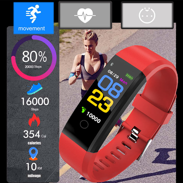 Premium Fitness Tracker Smart Band Activity Tracker Heart Rate Monitor Bluetooth IPX7 Waterproof Sleep Tracker Call SMS Alerts for Men Women Daily Use