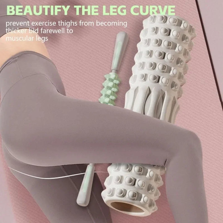 Premium Foam Roller Medium Density Exercise Roller EVA Massage Roller for Yoga Pilates Stretching Back Legs Arms Fitness Tool Home Gym Travel Daily Use