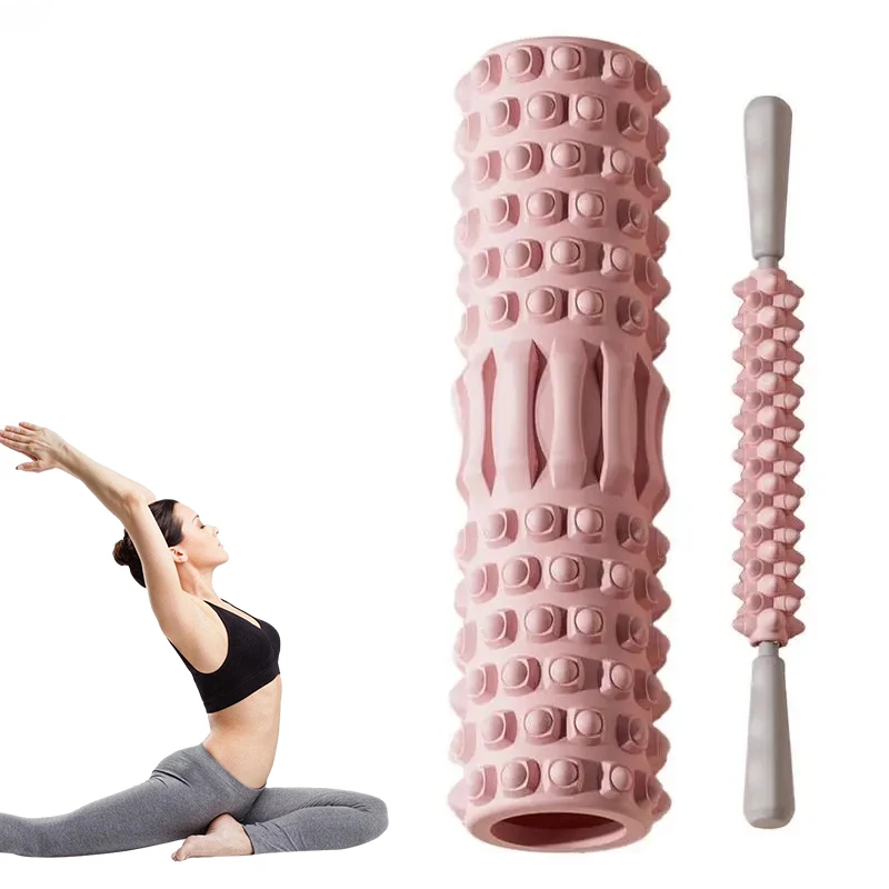 Premium Foam Roller Medium Density Exercise Roller EVA Massage Roller for Yoga Pilates Stretching Back Legs Arms Fitness Tool Home Gym Travel Daily Use