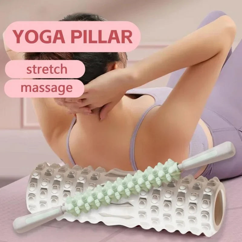 Premium Foam Roller Medium Density Exercise Roller EVA Massage Roller for Yoga Pilates Stretching Back Legs Arms Fitness Tool Home Gym Travel Daily Use