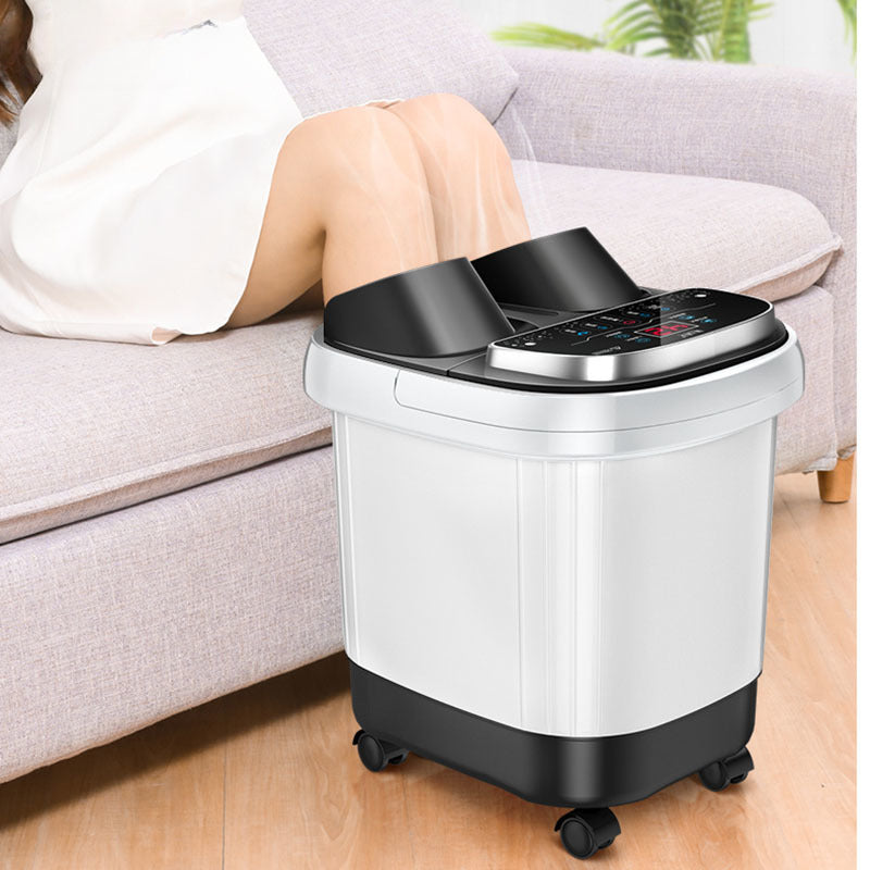 Premium Foot Spa Bath Massager with Heat 12 Rollers Digital Temperature Control Pedicure Stone Adjustable Timer Foot Soak for Home Daily Use Comfort