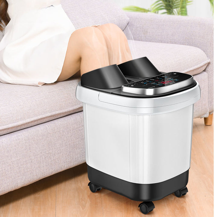 Premium Foot Spa Bath Massager with Heat 12 Rollers Digital Temperature Control Pedicure Stone Adjustable Timer Foot Soak for Home Daily Use Comfort