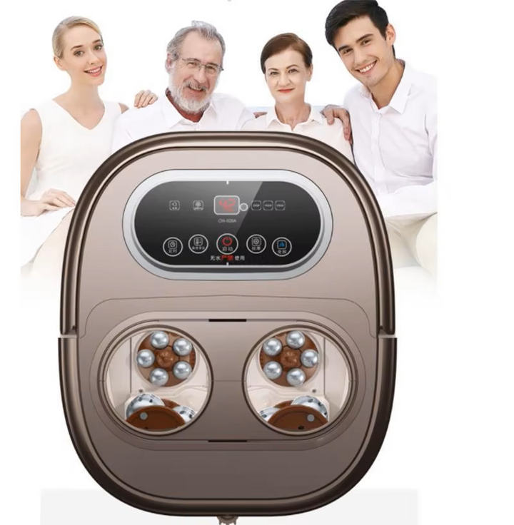 Premium Foot Spa Bath Massager with Heat 12 Rollers Digital Temperature Control Pedicure Stone Adjustable Timer Foot Soak for Home Daily Use Comfort
