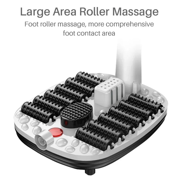 Premium Foot Spa Bath Massager with Heat 12 Rollers Digital Temperature Control Pedicure Stone Adjustable Timer Foot Soak for Home Daily Use Comfort